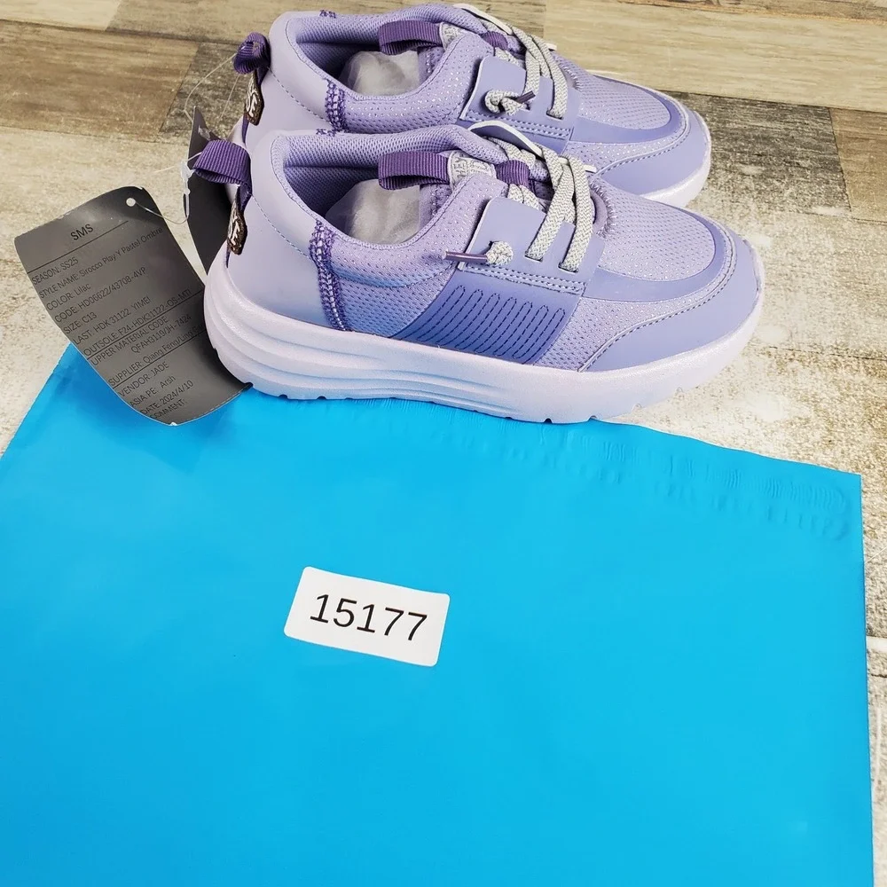 Hey Dude Sirocco Play Pastel Kids Shoes Sz 13 C13 Ombre Lilac Mesh Sneakers